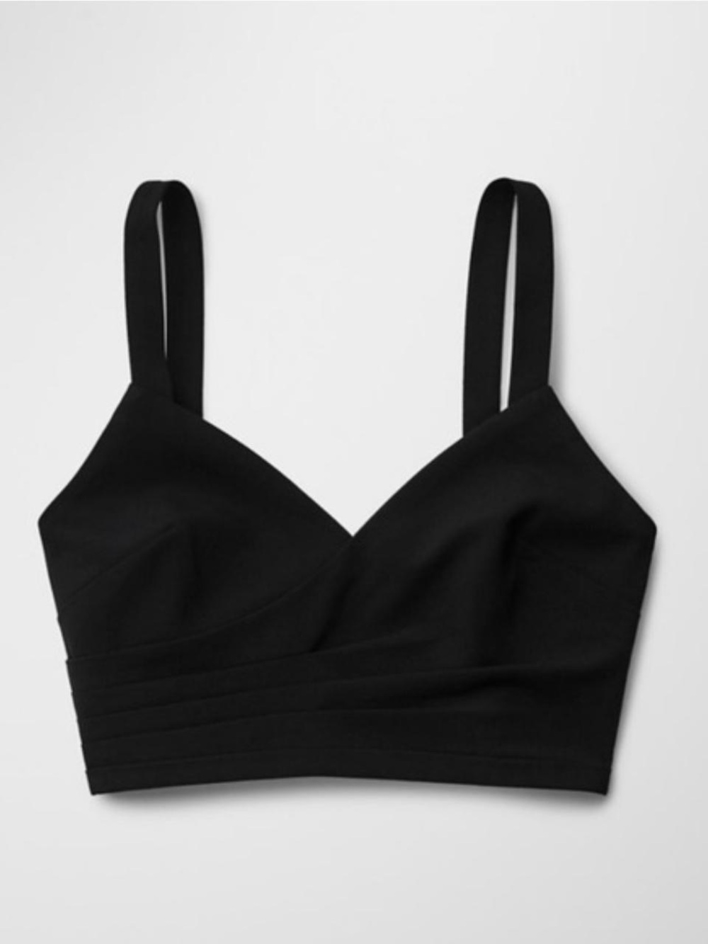 Aritzia Babaton Black Cropped Pleated Top size Large
